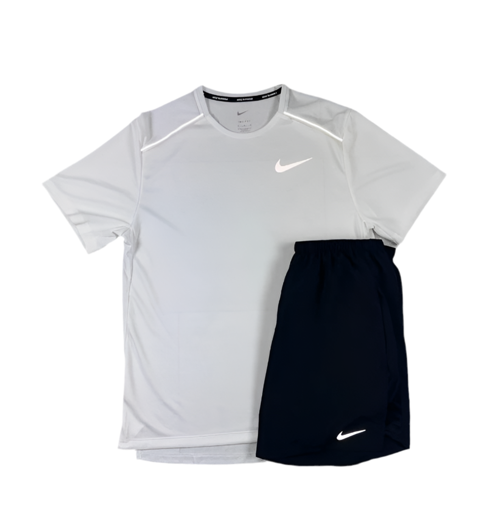 Ensemble Nike Miler Blanc